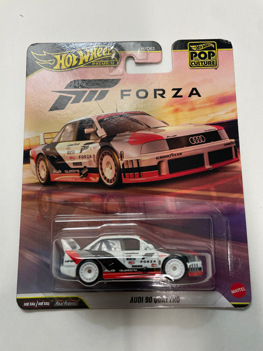 Hot Wheels 1/64 Pop Culture Forza Audi 90 Quattro White - JHX05 - Damaged Box