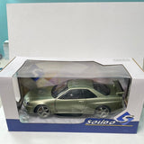 Solido 1/18 1999 Nissan GT-R R34 Green Metallic - Damaged Box