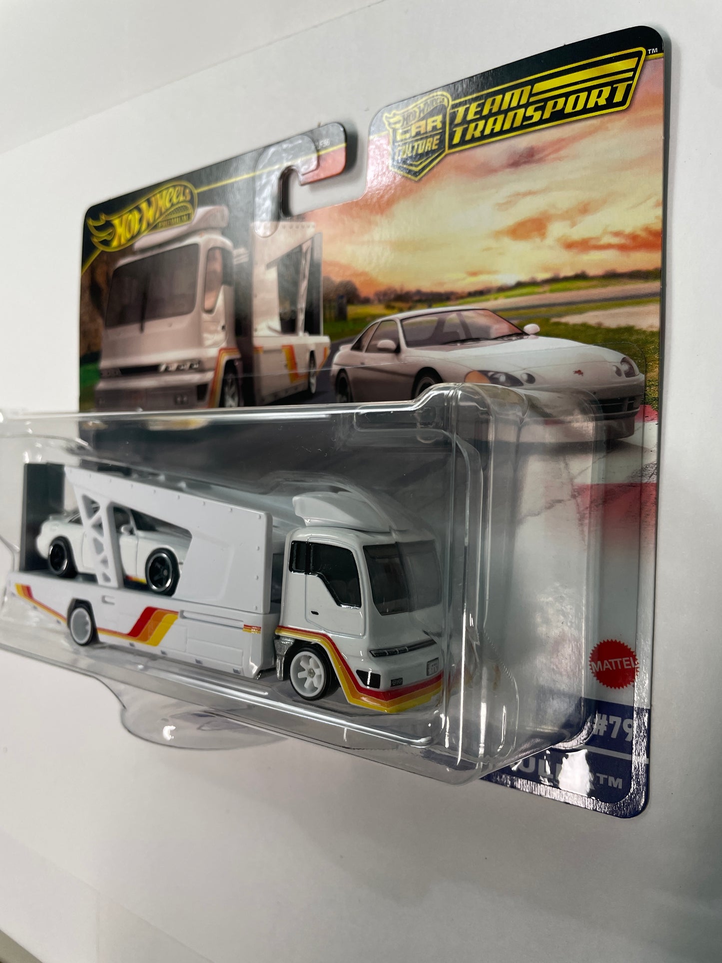 Hot Wheels 1/64 Car Culture Team Transport F Case Toyota Soarer w/ Kousoku Hauler White