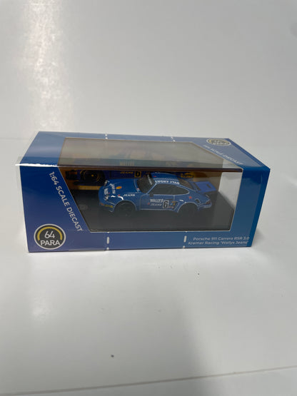 Para64 1/64 Porsche 911 Carrera RSR 3.0 Kremer Racing Wallys Jeans Blue