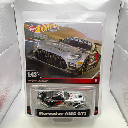 1/43 Hot Wheels Mercedes-AMG GT3 Black & Silver - Damaged Box