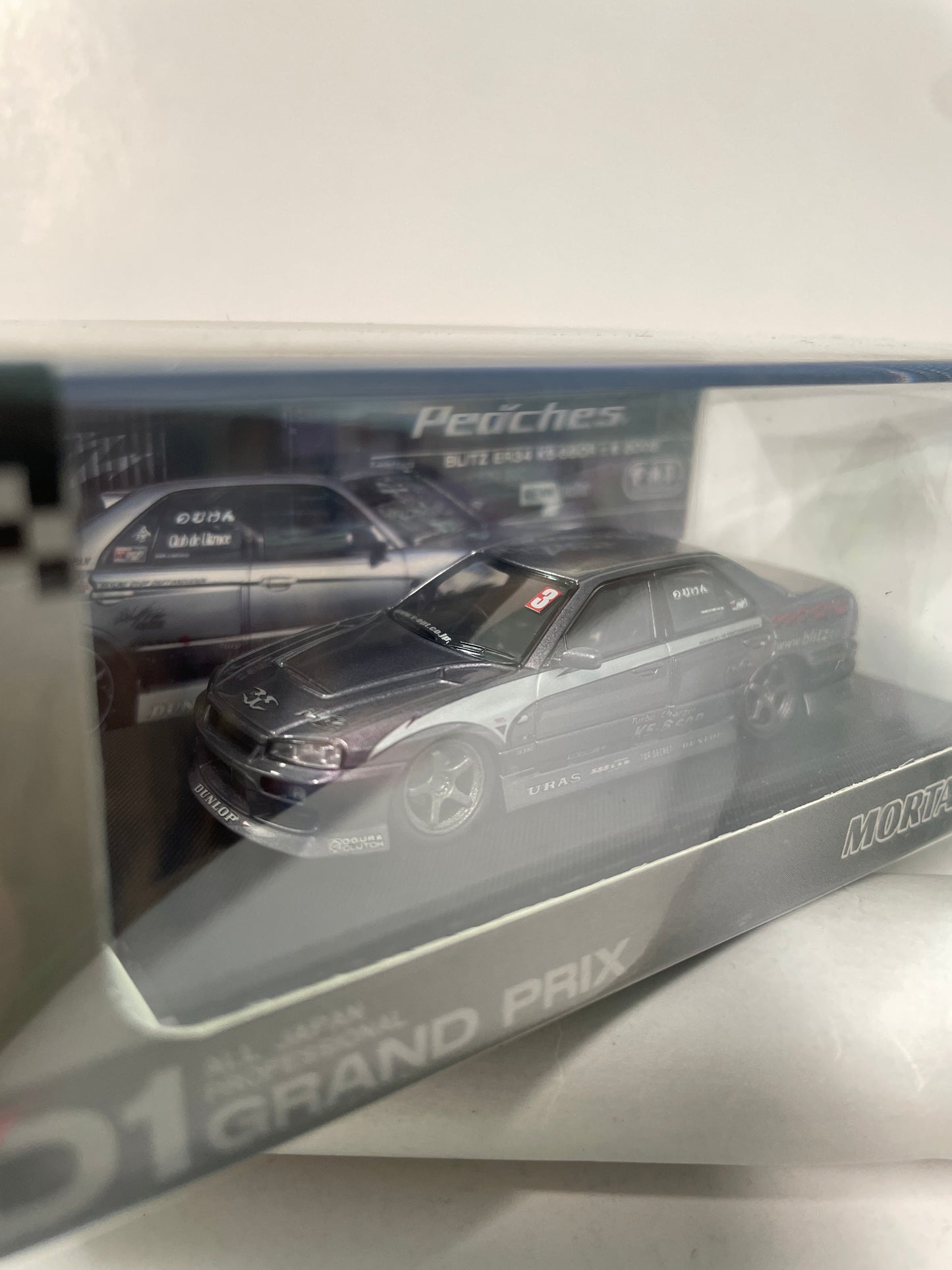 Mortal Model 1/64 Nissan Skyline Blitz ER34 2002 Grey
