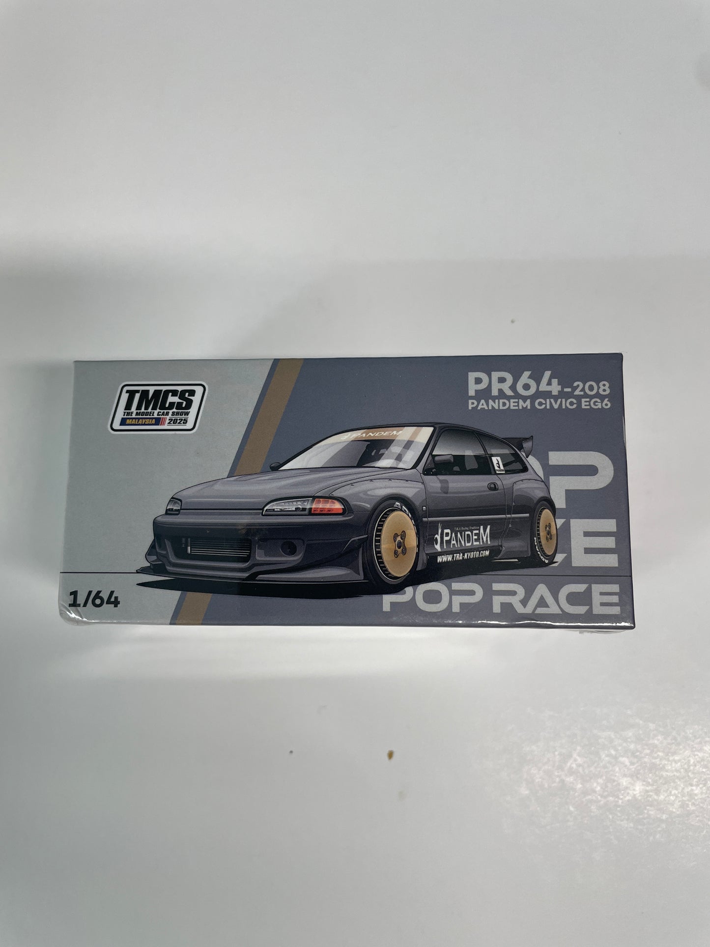 Pop Race 1/64 The Model Car Show Malaysia 2025 Honda Pandem Civic EG6 Black