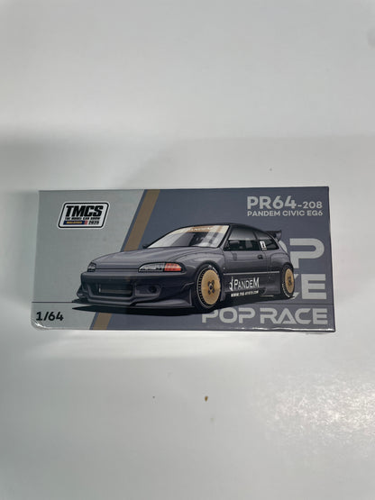 Pop Race 1/64 The Model Car Show Malaysia 2025 Honda Pandem Civic EG6 Black