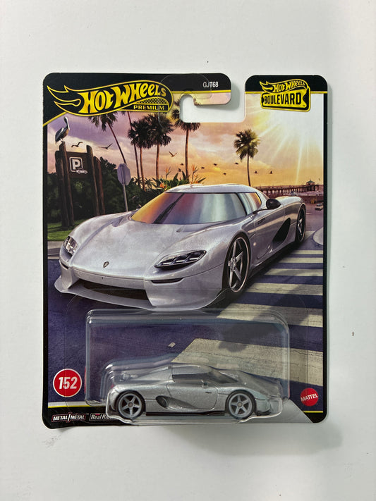 Hot Wheels 1/64 2026 Boulevard Mix H Koenigsegg CC850 Silver - JHW21 - Damaged Box