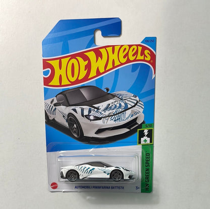 Hot Wheels 1/64 Automobili Pininfarina Battista White & Blue