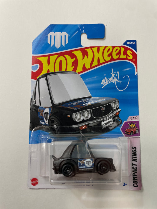 Hot Wheels 1/64 Mazda RX-3 Black - Damaged Box