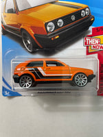 Hot Wheels 1/64 Volkswagen Golf MK2 Orange - Damaged Card