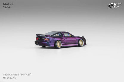 Micro Turbo 1/64 GMHS 2025 Nissan 180SX Spirit Rei Miyabi Chameleon Purple