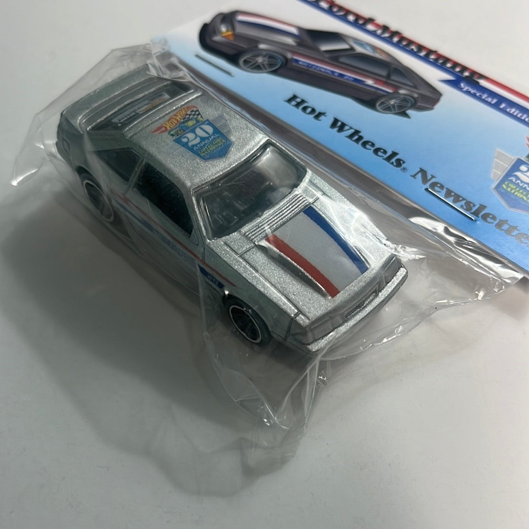 Hot Wheels Convention Newsletter ‘92 Ford Mustang Silver