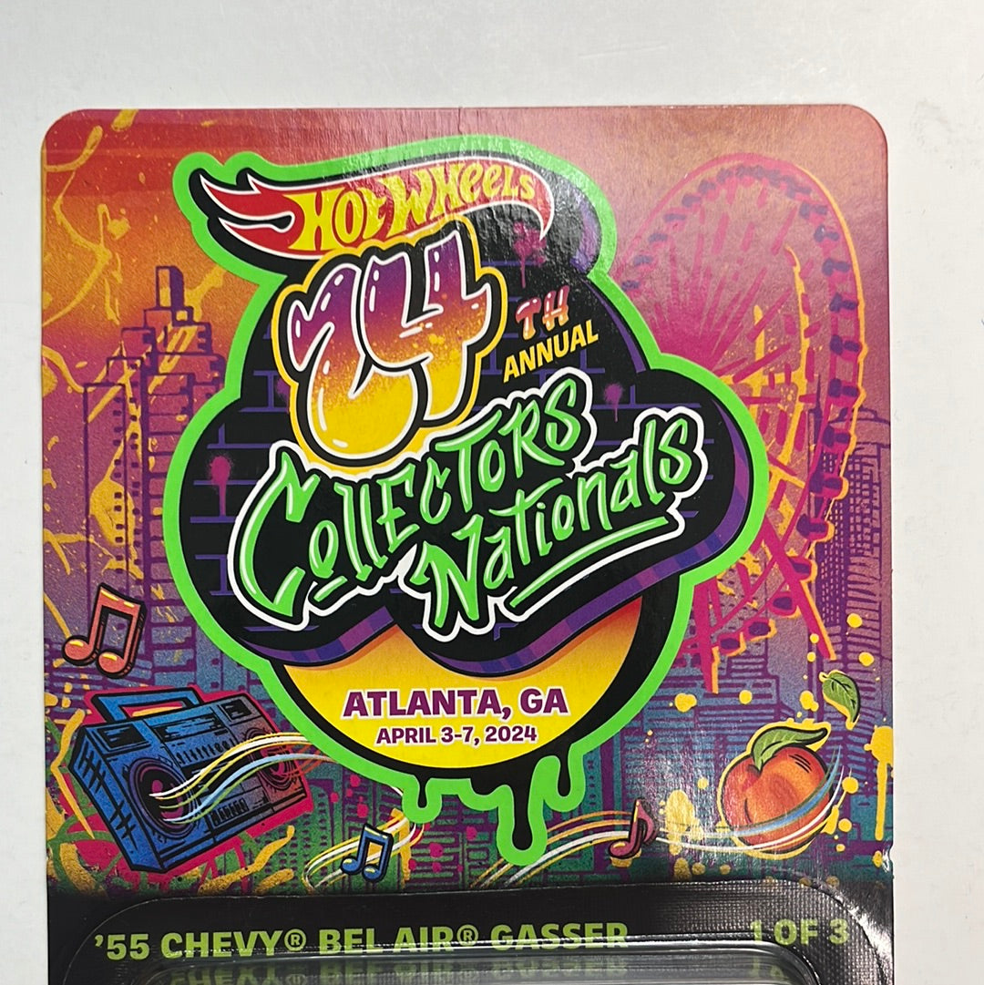 Hot Wheels 2024 Atlanta Convention ‘55 Chevy Bel Air Gasser Mooneyes