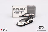 Mini GT 1/64 Lamborghini Aventador SVJ 63 Bianco Asopo White