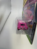 Johnny Lightning 1/64 Street Freaks Demolition Derby Custom Haulin Hearse Pink