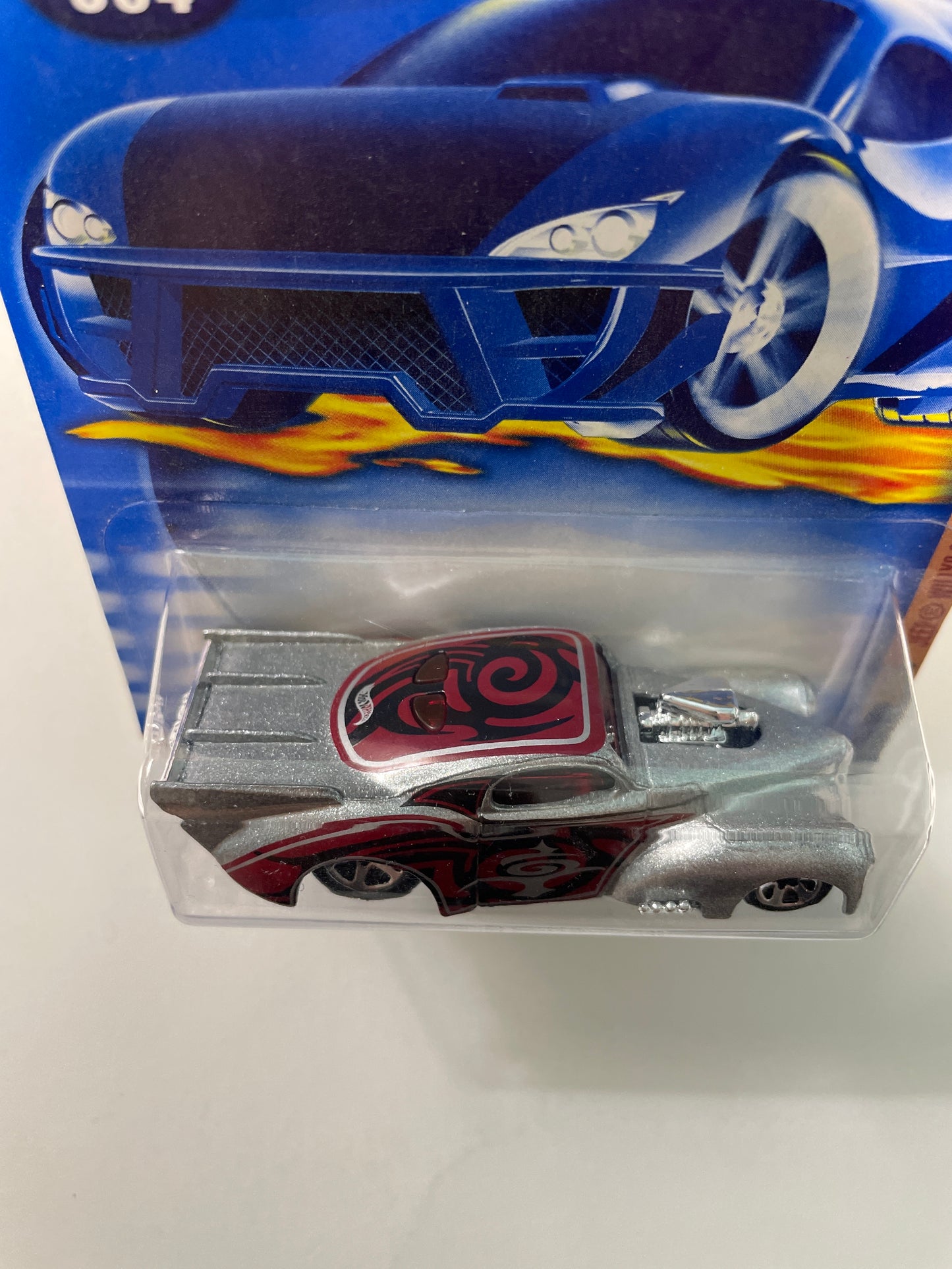 Hot Wheels 1/64 Jeep Willys Coupe Silver - Damaged Box