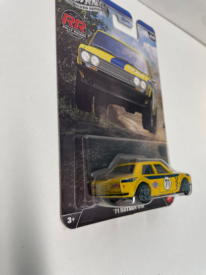 Hot Wheels 1/64 Silver Series Rally Racers '71 Datsun 510 Yellow - JKX64