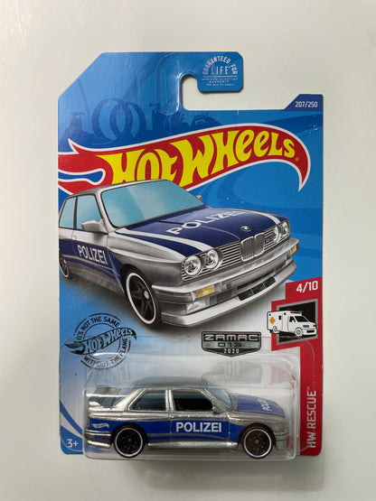 Hot Wheels 1/64 Zamac ‘92 BMW M3 Polizei - Damaged Box