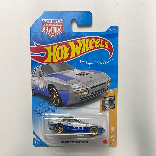 Hot Wheels 1/64 ‘89 Porsche 944 Turbo Silver & Blue