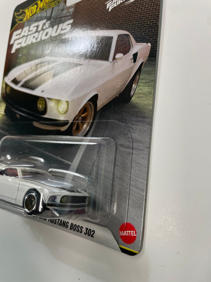 Hot Wheels 1/64 Fast & Furious Mix N 1969 Ford Mustang Boss 302 White - JHW72