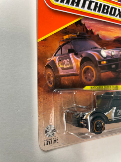 Matchbox 1/64 Super Chase 1985 Porsche 911 Rally Black #26