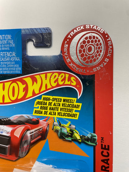 Hot Wheels 1/64 High Speed Wheels Track Stars Jet Threat 3.0 Yellow & Blue BDW21 - Damaged Box