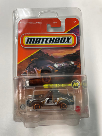 Matchbox 1/64 Super Chase 1985 Porsche 911 Rally Black #26