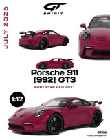 GT Spirit 1/12 2021 Porsche 911 (992) GT3 Resin Series Red