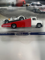 Hot Wheels 1/64 Car Culture Team Transport ‘66 Porsche 906 Carrera 6 w/ Carry On Red & White