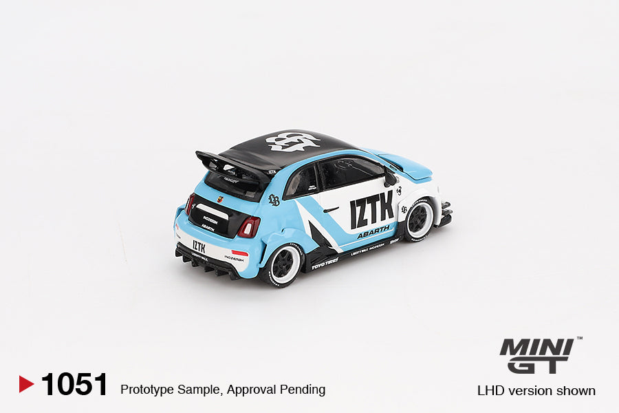 Mini GT 1/64 LB-WORKS x Abas Works Abarth 595 IZTK Blue & White - MGT01051