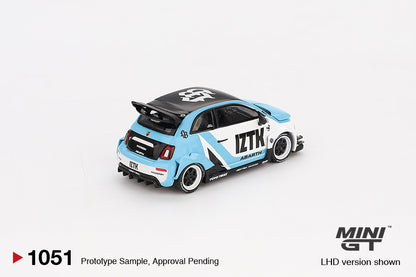 Mini GT 1/64 LB-WORKS x Abas Works Abarth 595 IZTK Blue & White - MGT01051