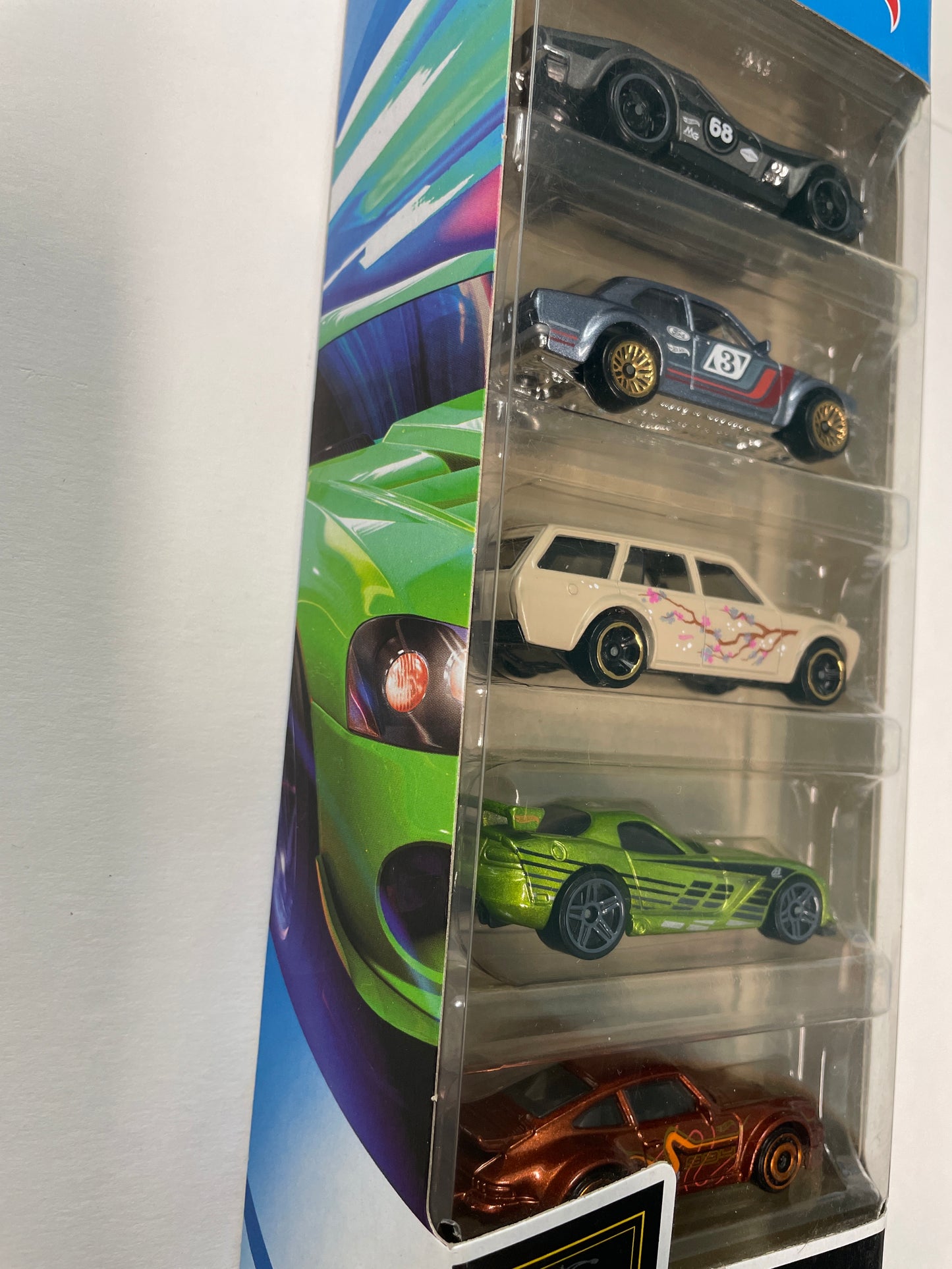 Hot Wheels 1/64 5 Pack Nightburnerz - Damaged Box