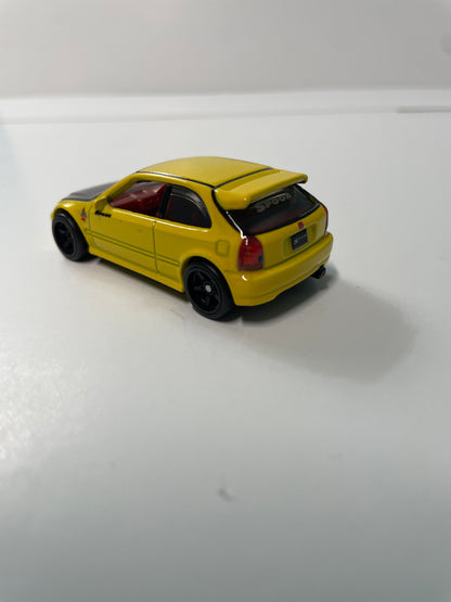 *Loose* Hot Wheels 1/64 Premium Car Culture 2 Pack ‘99 Honda Civic Type R (EK9) Yellow