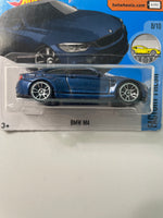 Hot Wheels 1/64 BMW M4 Short Card Blue - Damaged Card