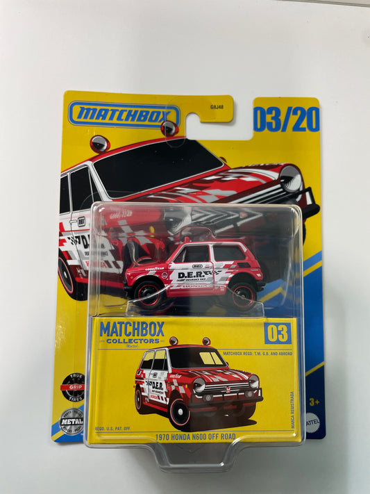 Matchbox Collectors 1/64 1970 Honda N600 OFF Road Red & White