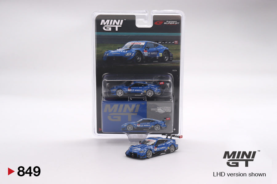 Mini GT 1/64 Autobacs Super GT Nissan Z GT500 #1 MARELLI Impul Z Team Impul 2023 Super GT Series Blue