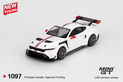 Mini GT 1/64 Ford Mustang GTD Spirit of America White - MGT01097