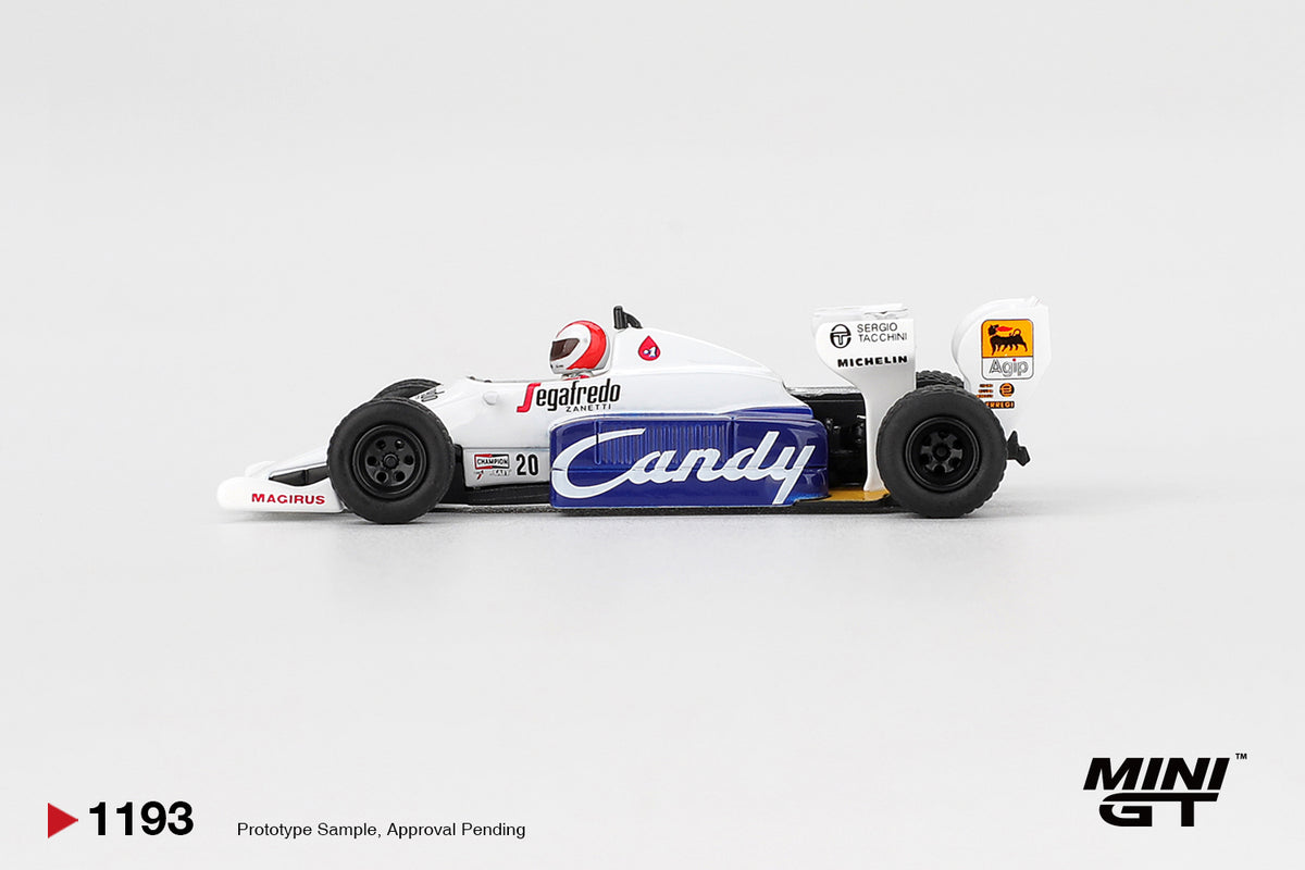 Mini GT 1/64 Toleman TG184 #20 1984 Monaco Grand Prix Johnny Cecotto - MGT01193