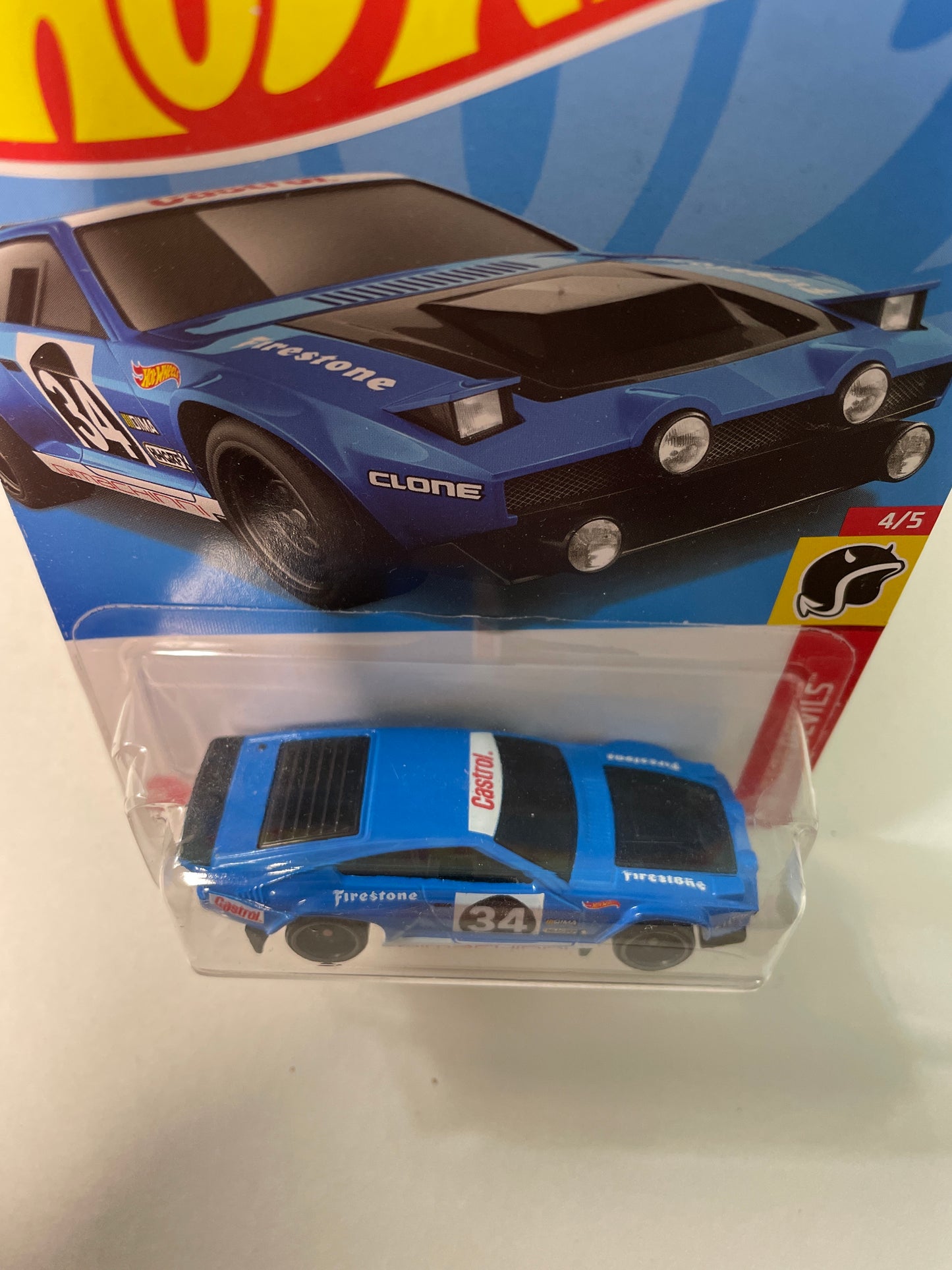 Hot Wheels 1/64 Dimachinni Veloce Blue - Damaged Box