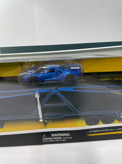 Maisto Design 1/64 International Lonestar/ 2019 Ford GT Blue - 11454 BU - Damaged Box