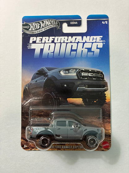 Hot Wheels 1/64 Silver Series Performance Trucks 2019 Ford Ranger Raptor Grey - JKX74
