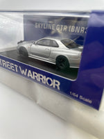 Street Warrior 1/64 Nissan Skyline GT-R BNR34 Z-Tune Drift Silver