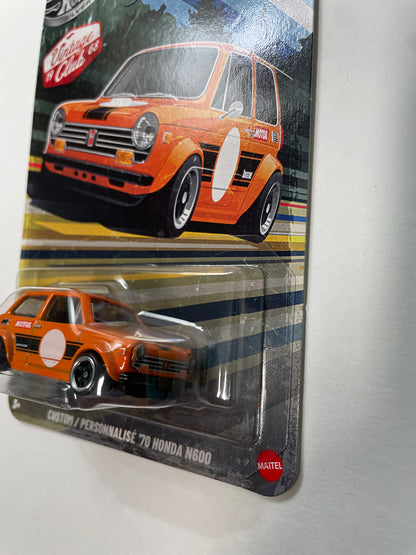 Hot Wheels 1/64 Silver Series Vintage Club 1968 Custom/ Personnalise '70 Honda N600 Orange - JKY27
