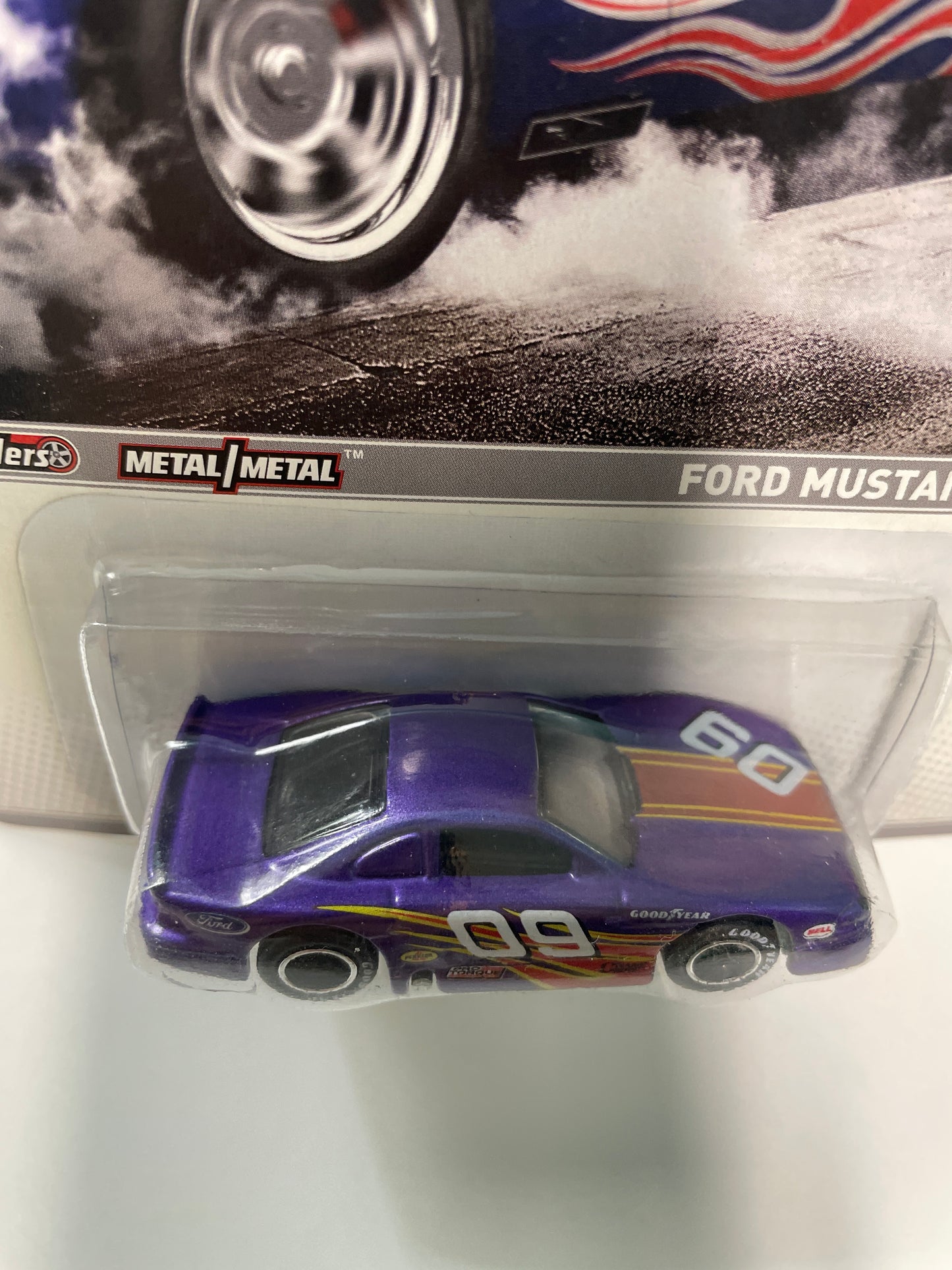 Hot Wheels 1/64 Racing Ford Mustang Cobra Purple - Damaged Box