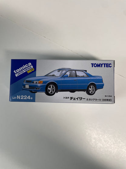 Tomica Limited Vintage Neo 1/64 LV-N224e Toyota Chaser 2.5 Tourer V 1998 Blue