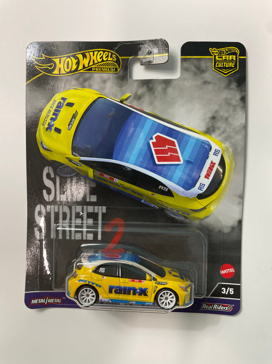 Hot Wheels 1/64 Car Culture 2023 Toyota GR Corolla Yellow (Slide Street 2 Series) - Damaged Box