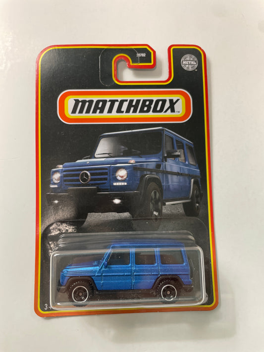 Matchbox 1/64 2015 Mercedes-Benz G 500 Blue - Damaged Box