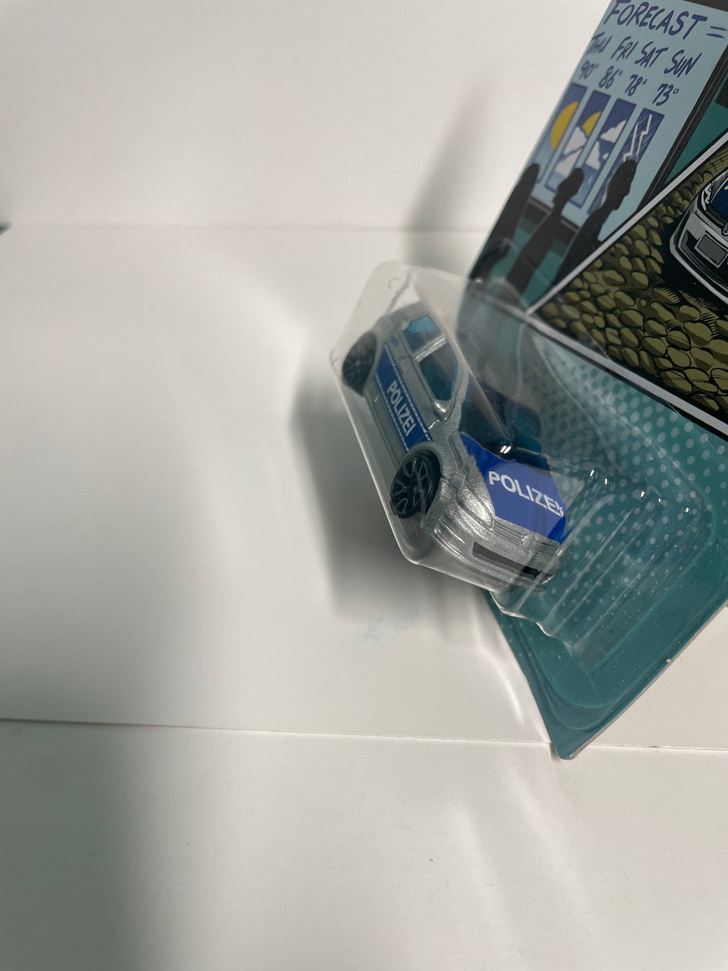 Hot Wheels 1/64 Volkswagen Golf MK7 Polizei Silver & Blue