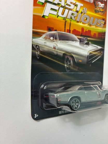 Hot Wheels 1/64 Silver Series Fast & Furious 1970 Dodge Charger R/T Metal - JKX21 - Damaged box