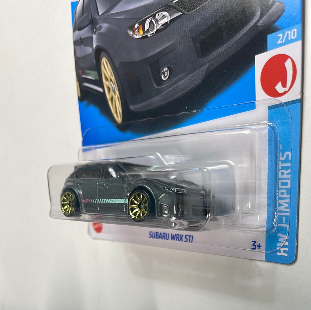 *Japan Card* Hot Wheels 1/64 Subaru WRX STI Grey - Damaged Card