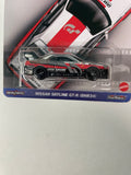 Hot Wheels 1/64 Pop Culture Gran Turismo 7 Nissan Skyline GT-R (BNR34) White & Black - Damaged Card