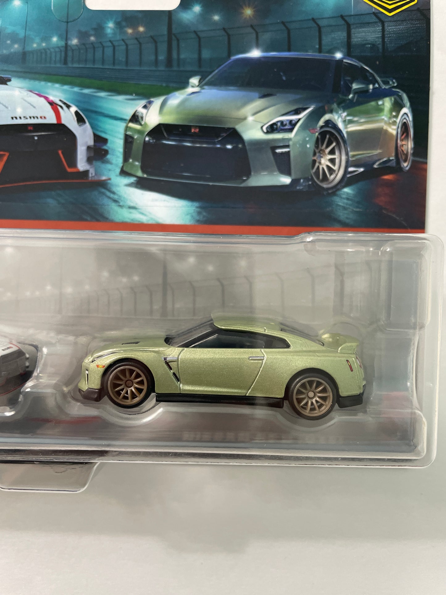 Hot Wheels 1/64 Premium Car Culture 2 Pack Nissan GT-R Nismo GT3 White & Nissan GT-R (R35) Green - JBL05